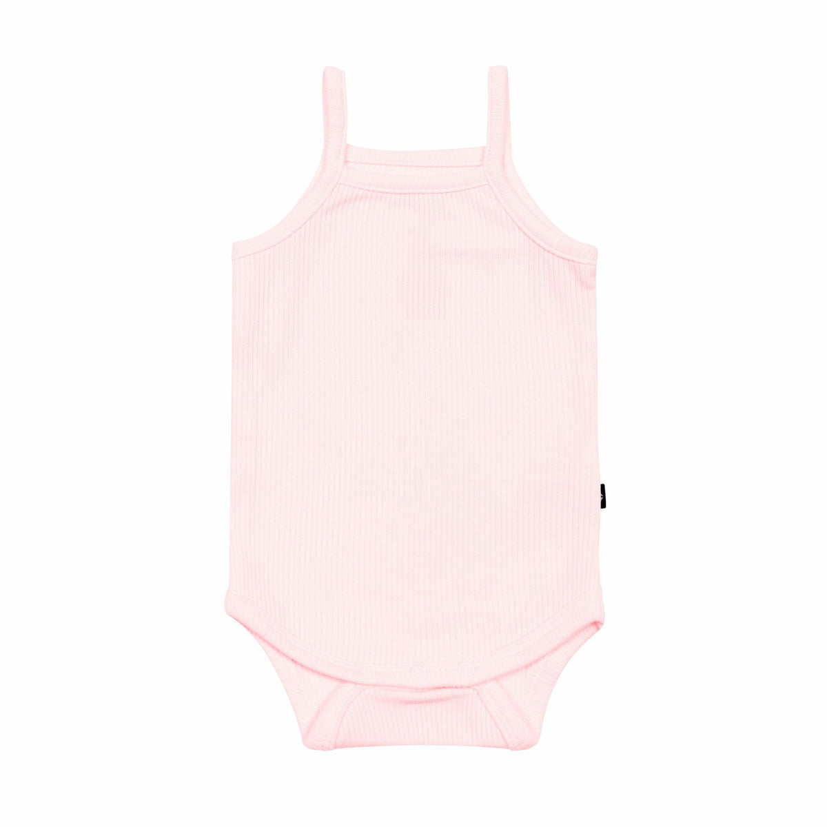 Kyte Baby Ribbed Spaghetti Strap Bodysuit in Sakura