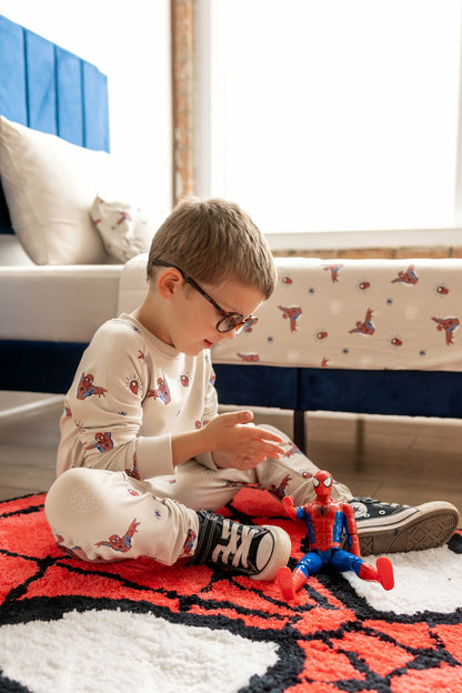 Kyte Baby Long Sleeve Jogger Set in Spider-Man