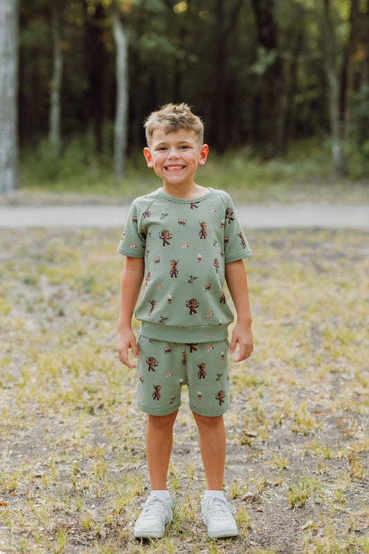 Kyte Baby Short Sleeve Jogger Set in Groot