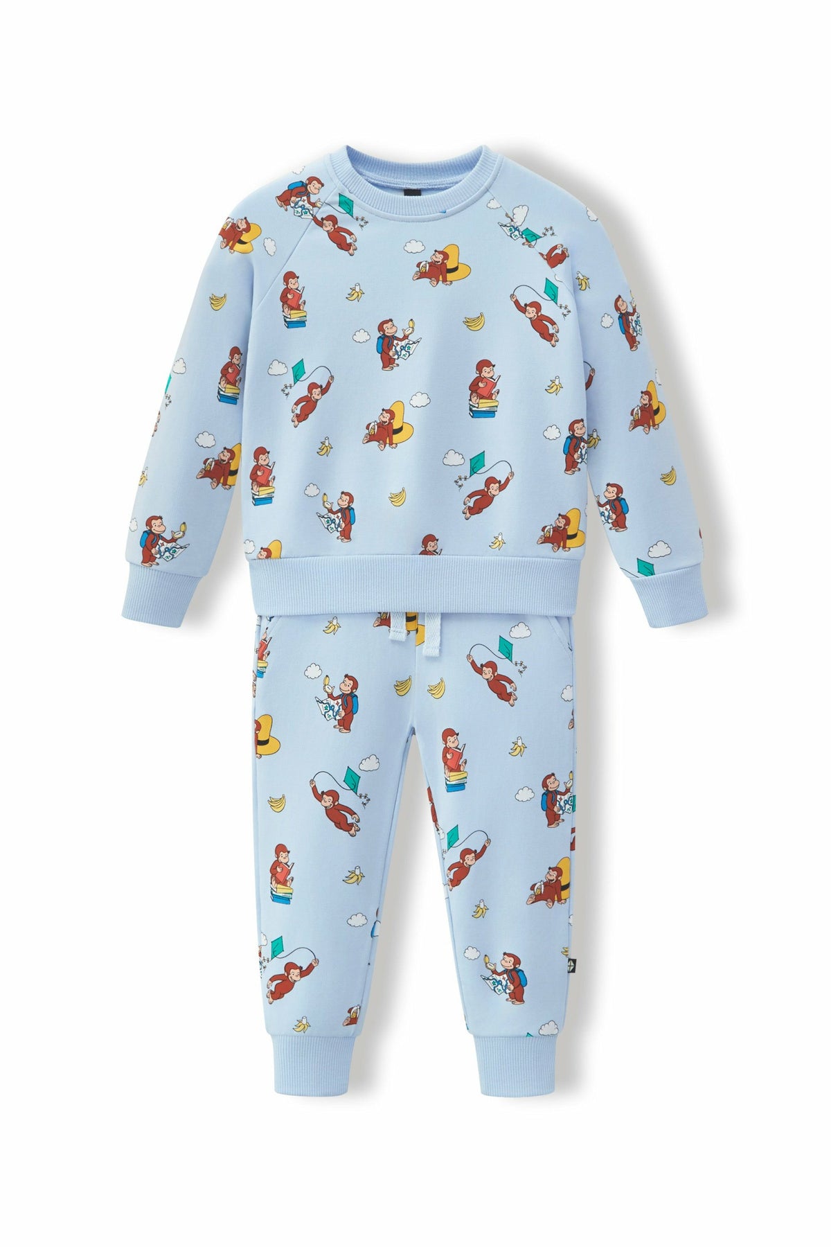 Kyte Baby Long Sleeve Jogger Set in Curious George
