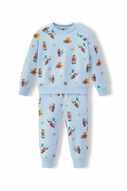 Kyte Baby Long Sleeve Jogger Set in Curious George