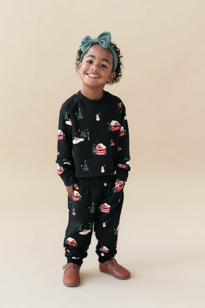 Kyte Baby Long Sleeve Jogger Set in Winter Wonderland