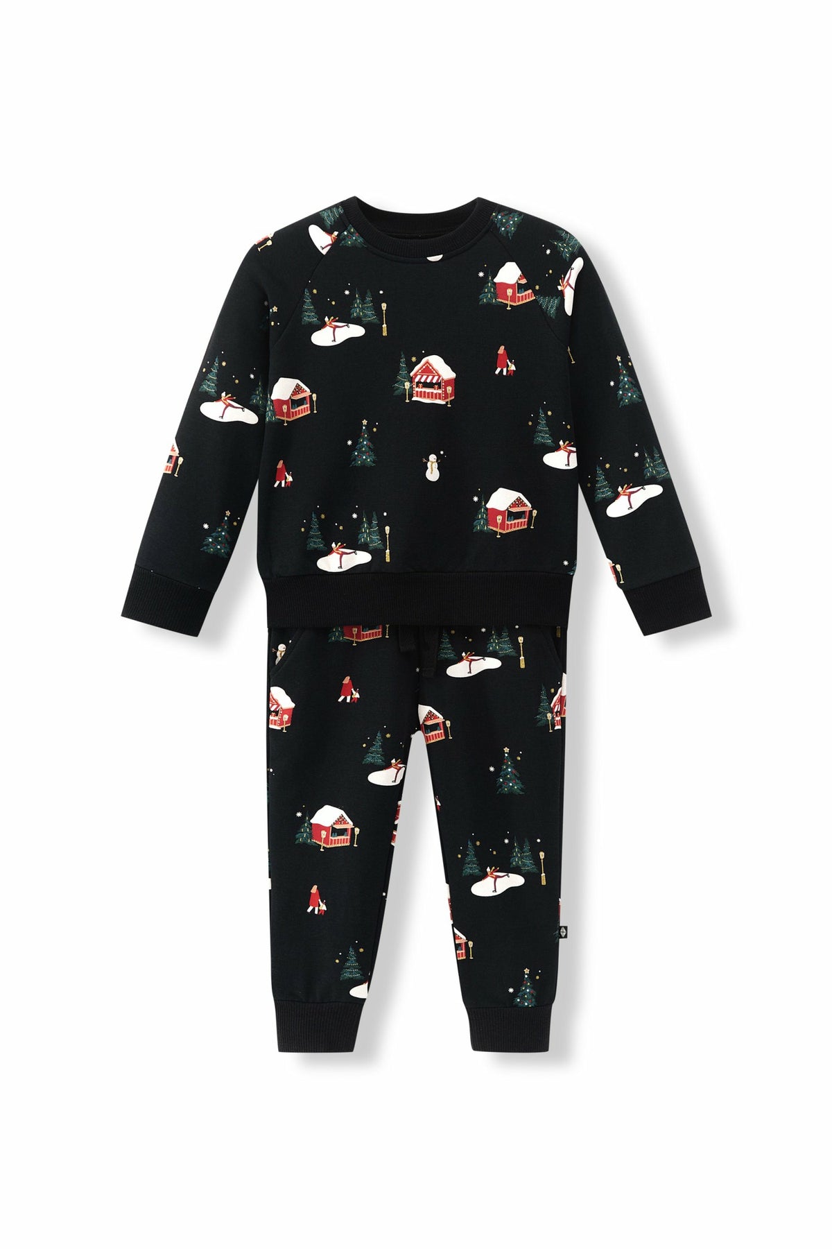 Kyte Baby Long Sleeve Jogger Set in Winter Wonderland