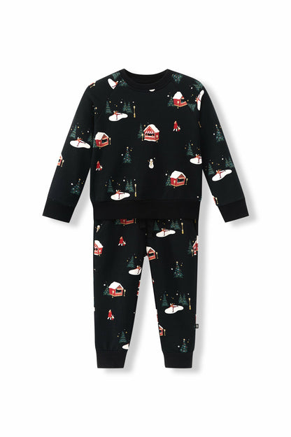 Kyte Baby Long Sleeve Jogger Set in Winter Wonderland