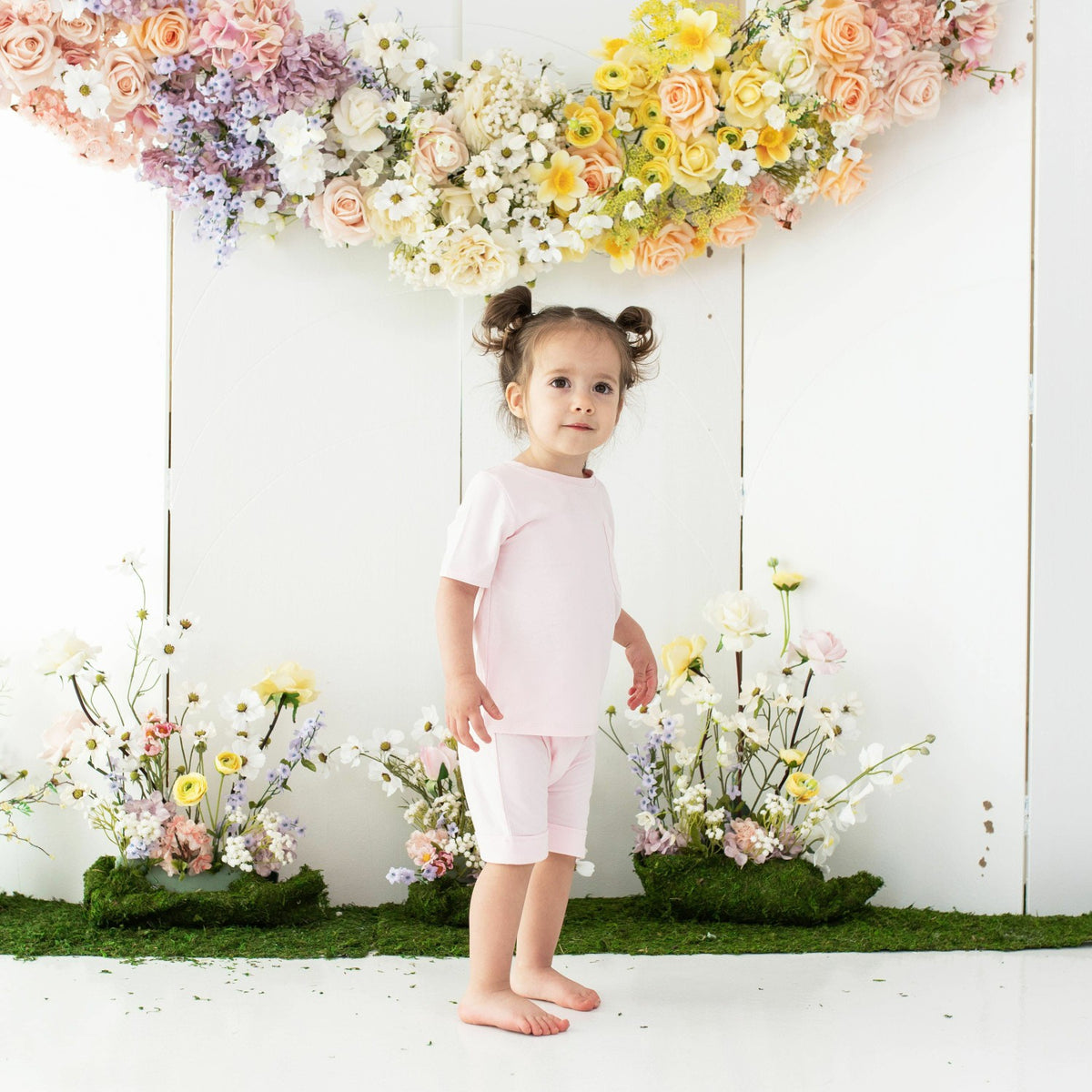 Kyte Baby Toddler Crew Neck Tee in Sakura