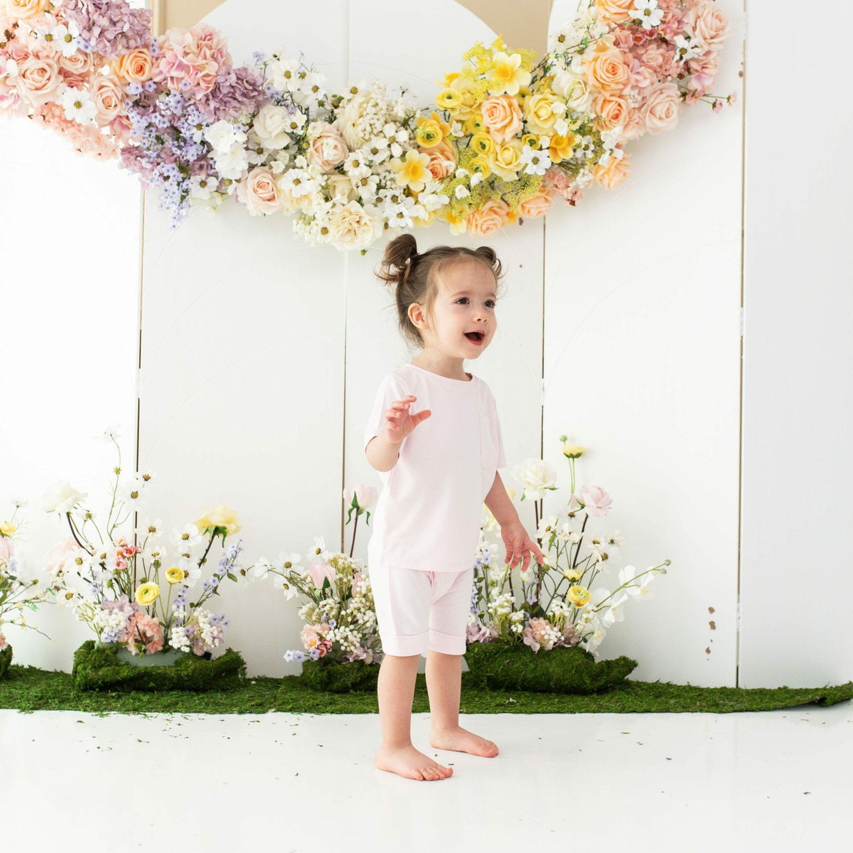 Kyte Baby Toddler Crew Neck Tee in Sakura