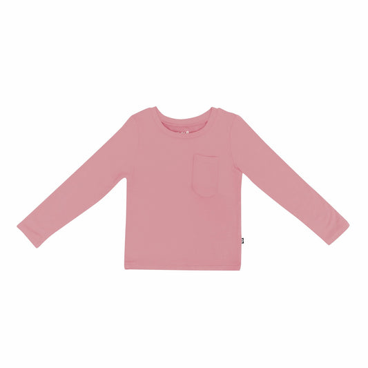 Kyte Baby Long Sleeve Toddler Crew Neck Tee in Apple Blossom
