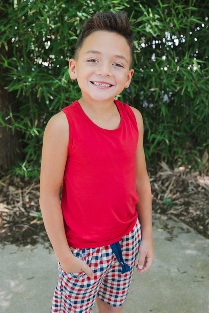 Kyte Baby Toddler Tank Top in Cardinal