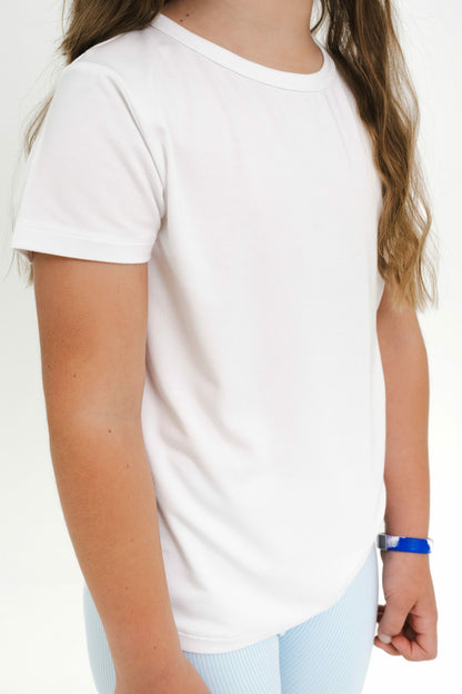Kyte Baby Toddler Basic Tee in Snow