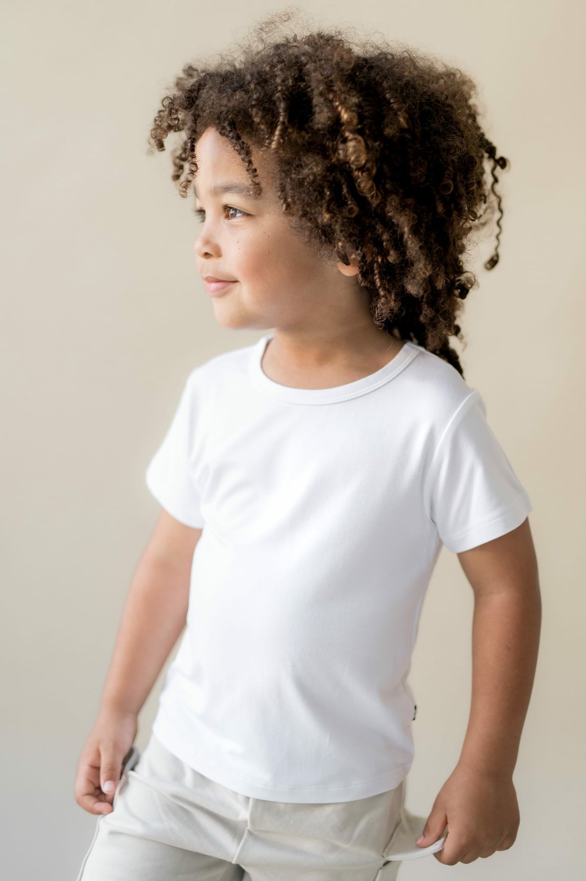 Kyte Baby Toddler Basic Tee in Snow