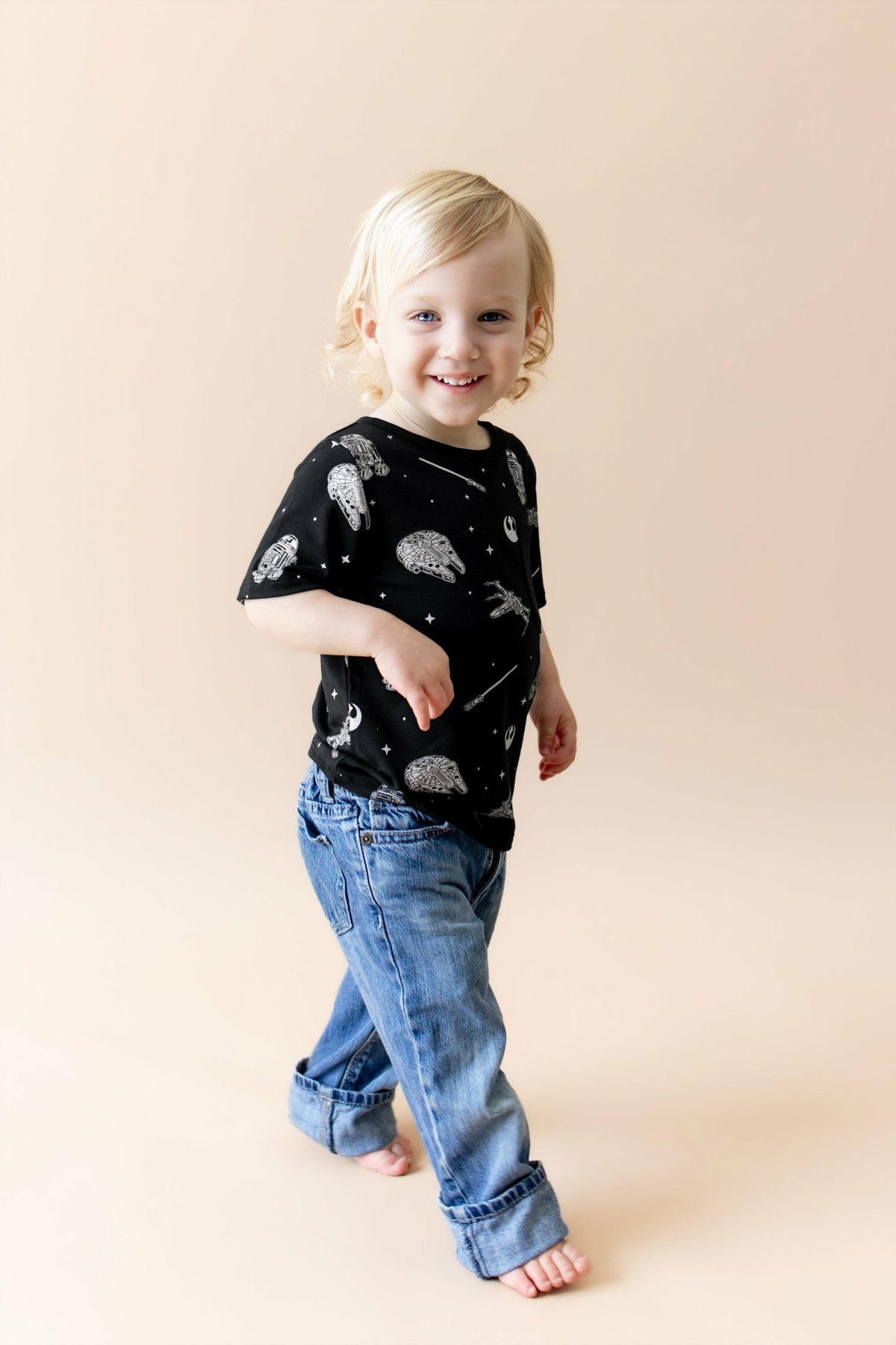 Kyte Baby Toddler Crew Neck Tee in STAR WARS™