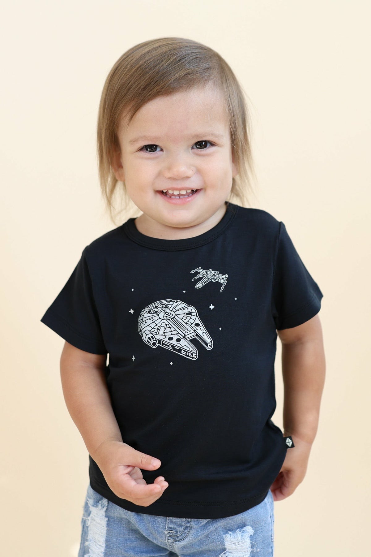 Kyte Baby Toddler Basic Tee in Millennium Falcon™