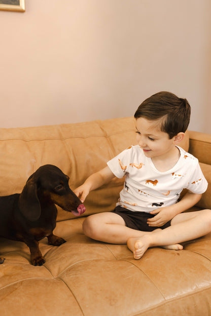 Kyte Baby Toddler Basic Tee in Dachshund