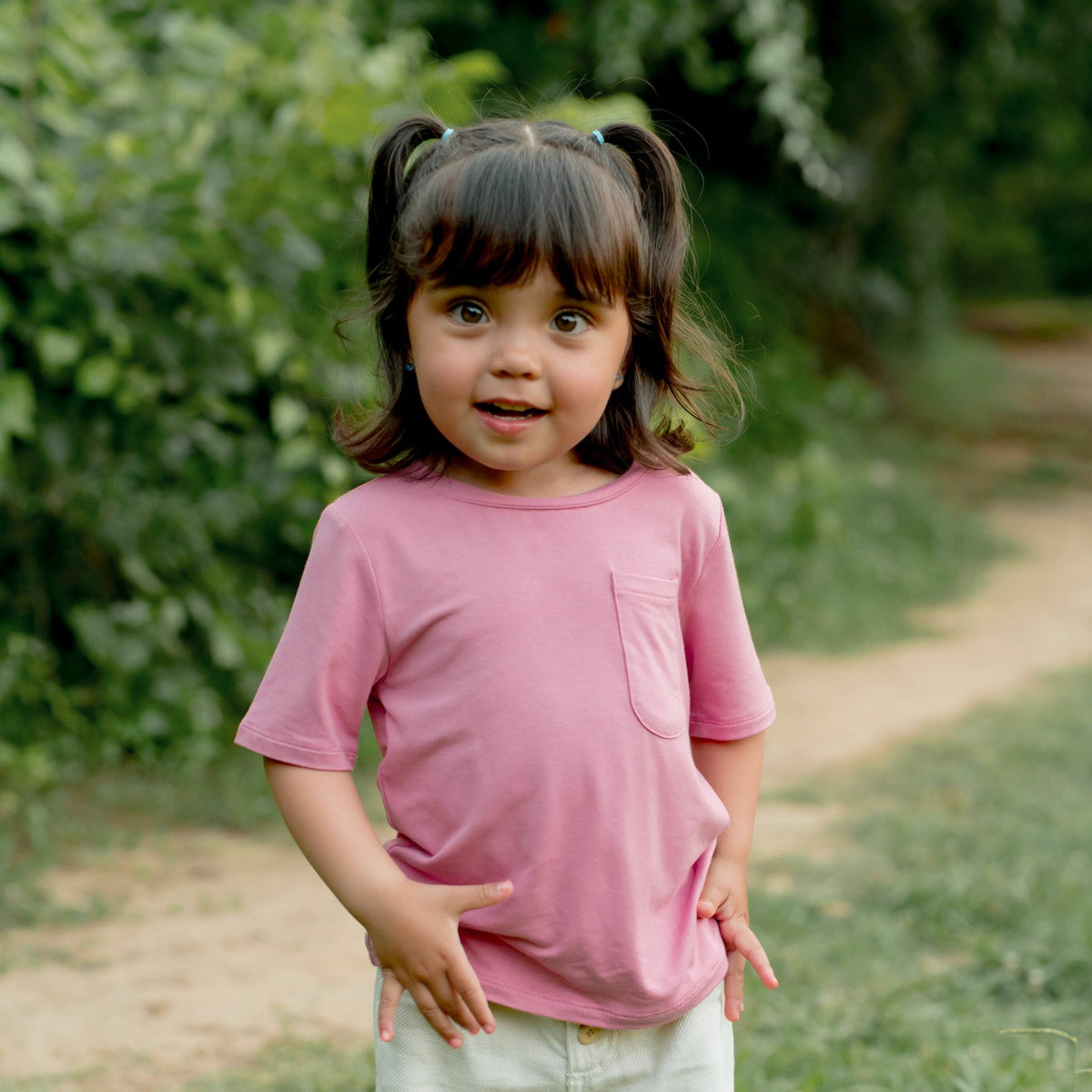 Kyte Baby Toddler Crew Neck Tee in Apple Blossom