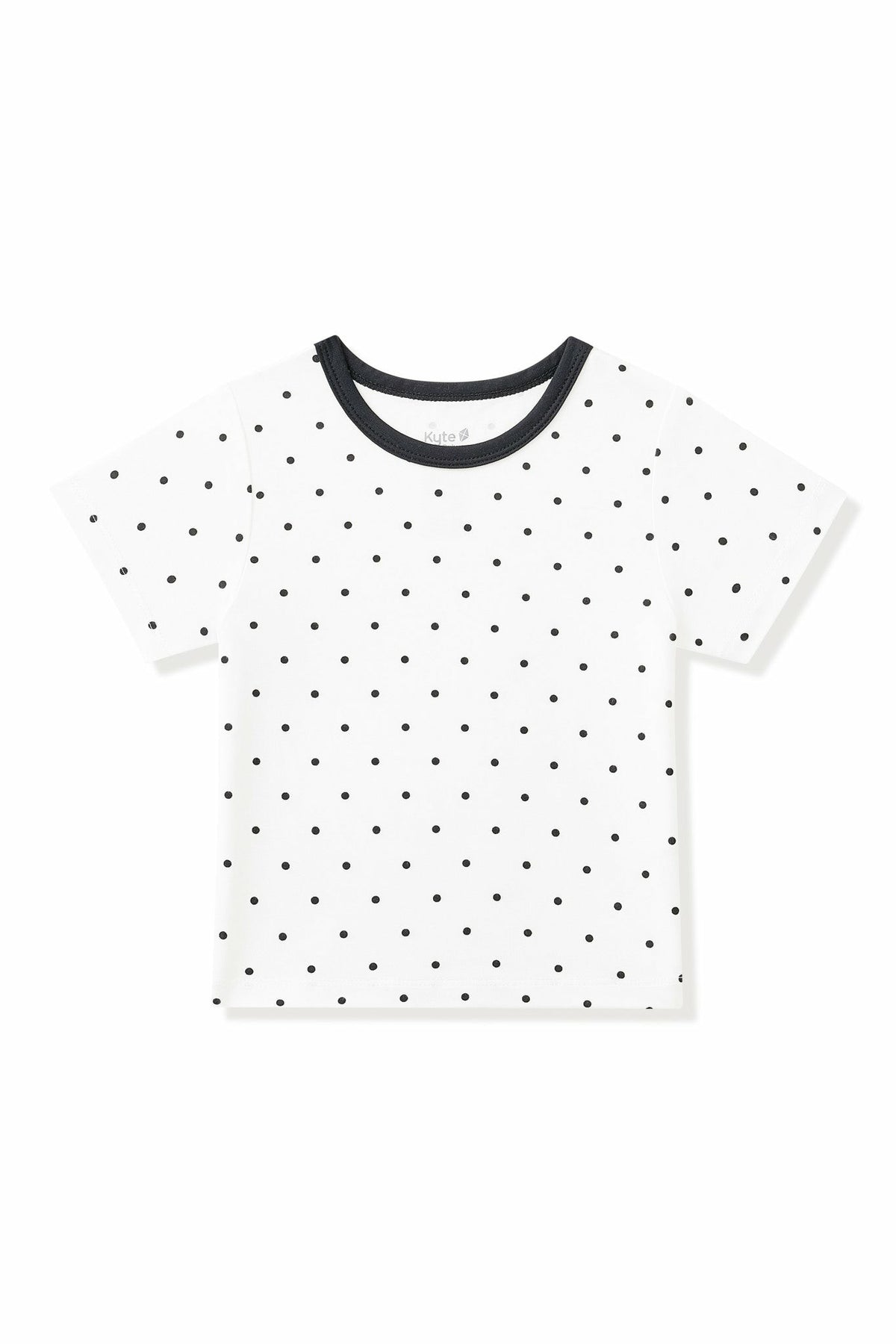 Kyte Baby Toddler Basic Tee in Midnight Polka Dot