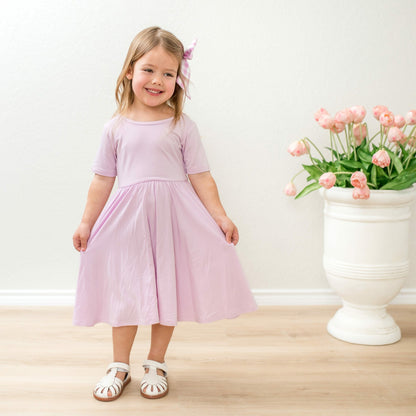 Kyte Baby Twirl Dress in Thistle