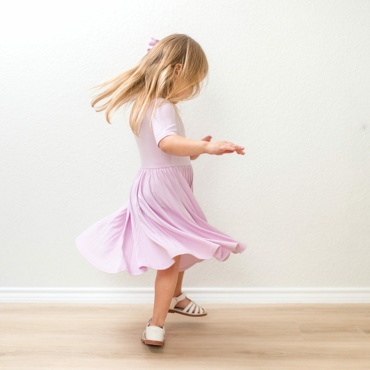 Kyte Baby Twirl Dress in Thistle