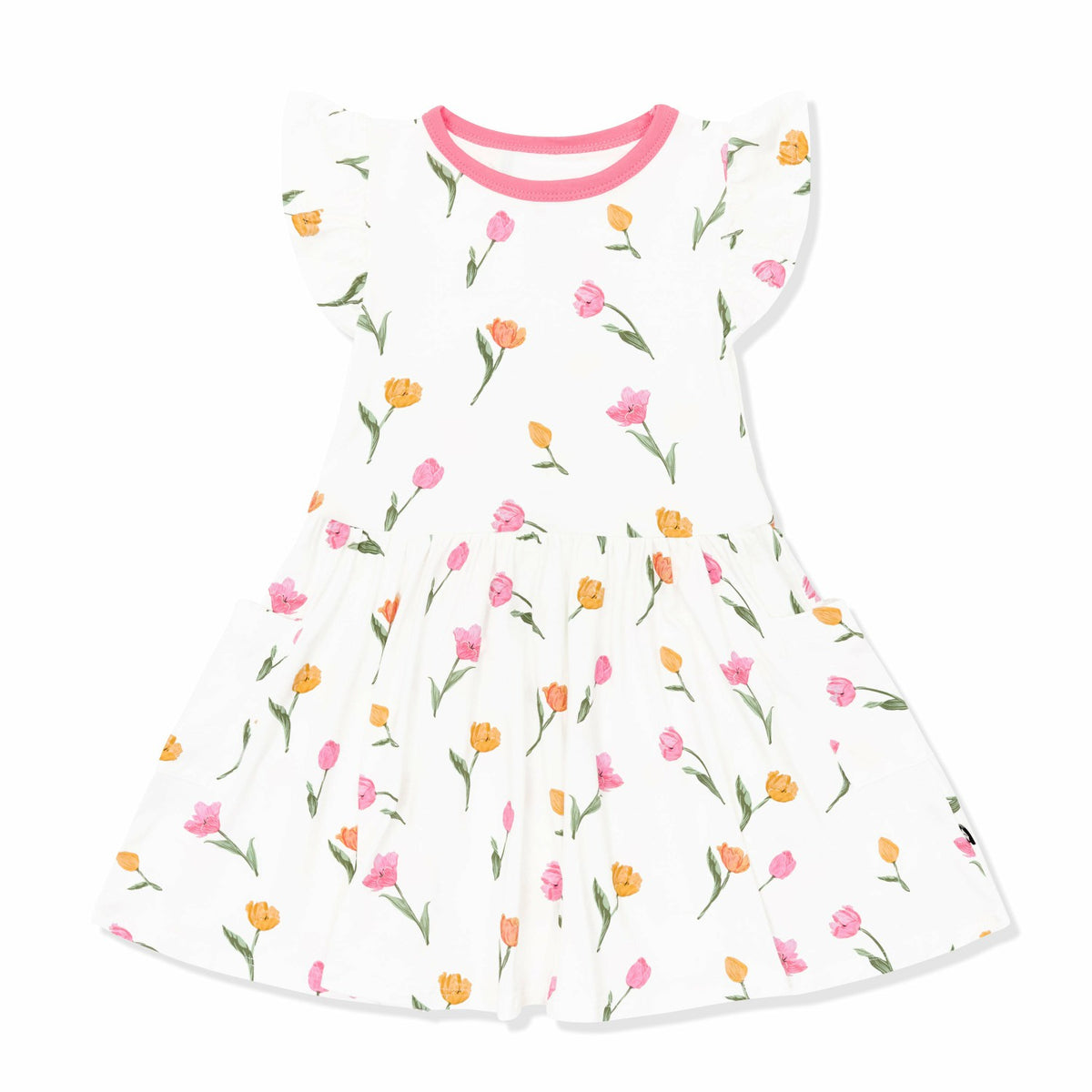 Kyte Baby Pocket Dress in Tulip