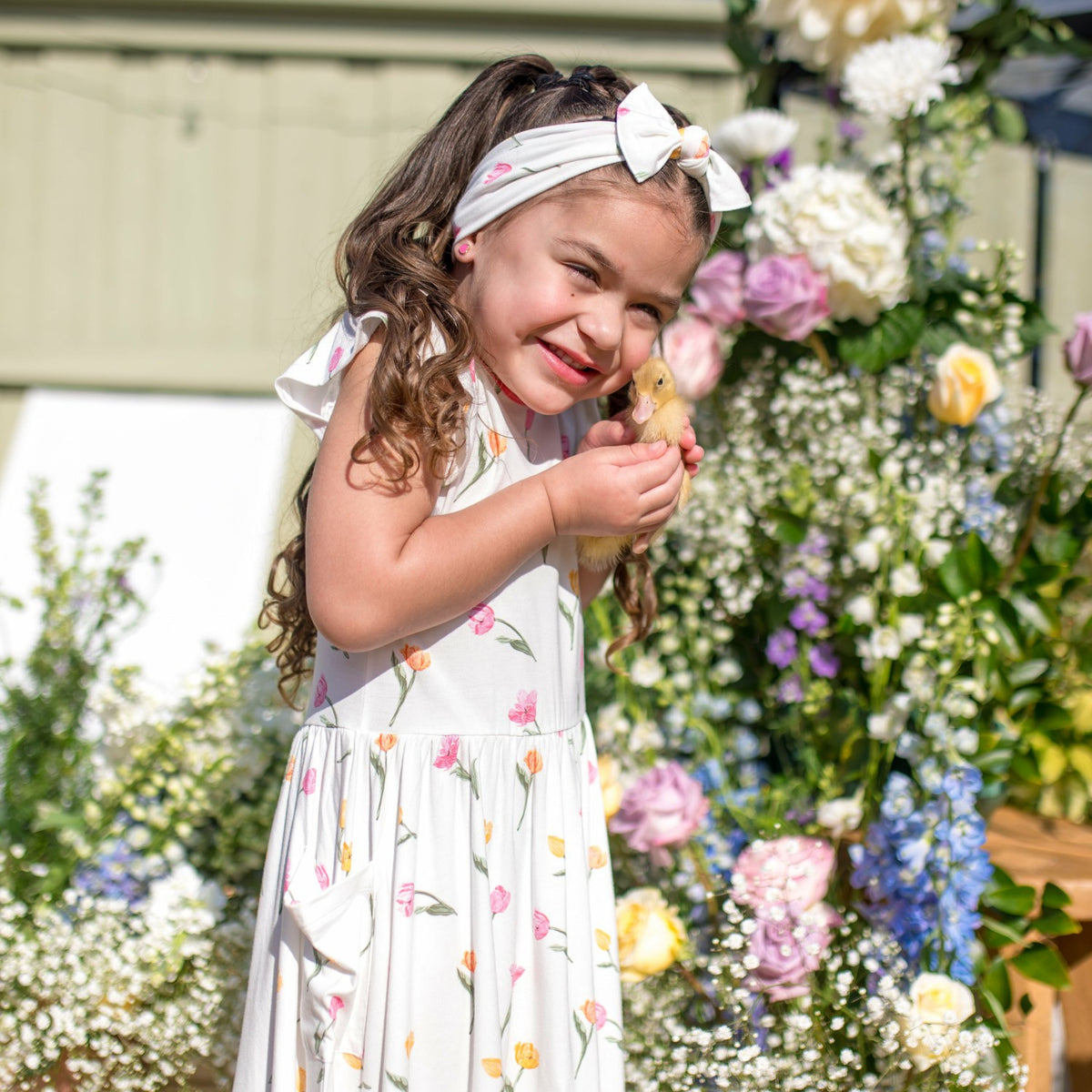 Kyte Baby Pocket Dress in Tulip