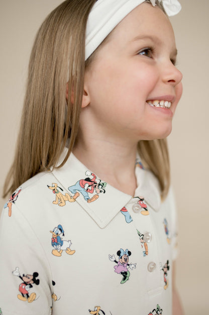 Kyte Baby Polo Dress in Mickey Mouse and Friends