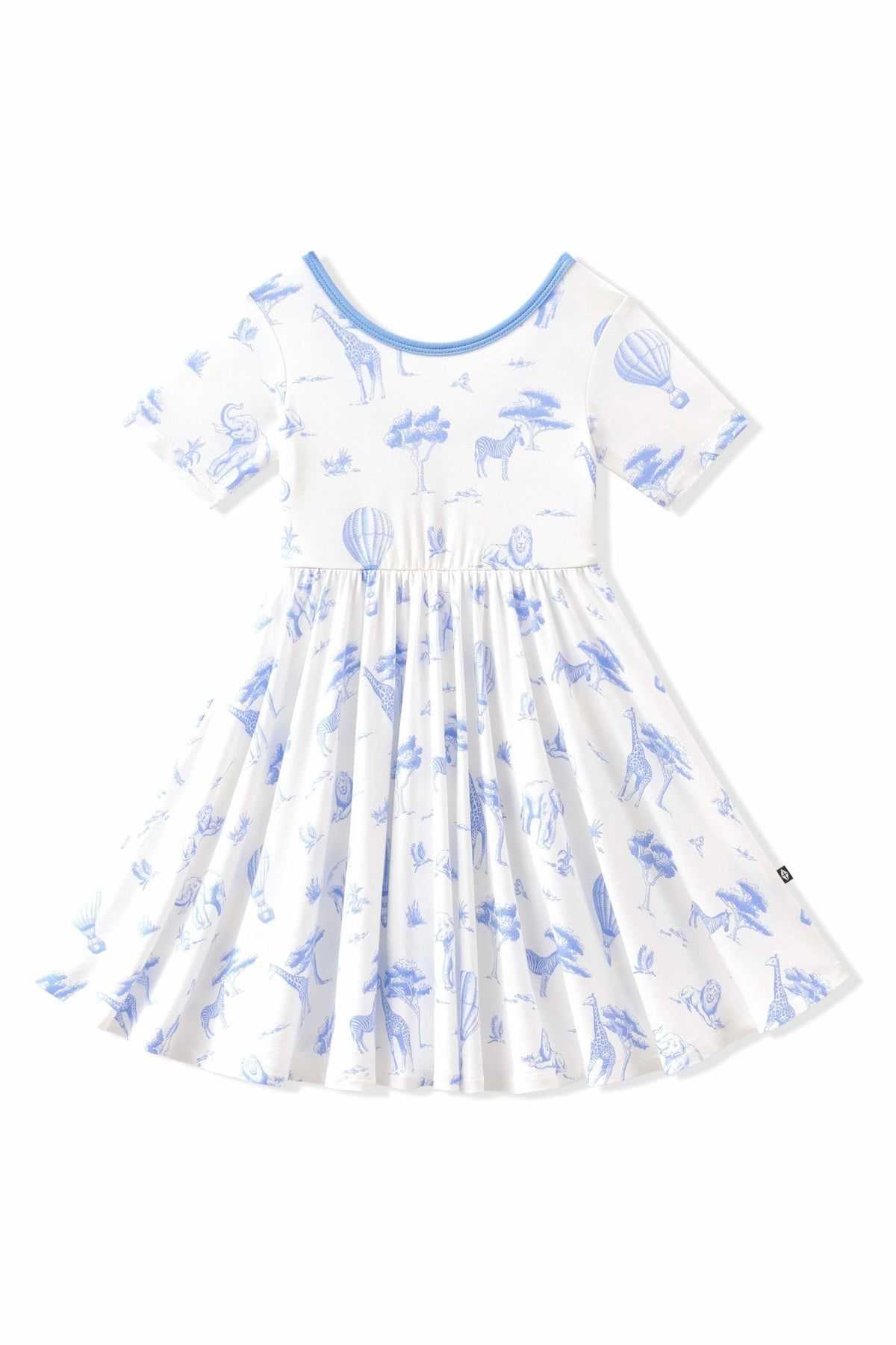 Kyte Baby Twirl Dress in Toile Safari