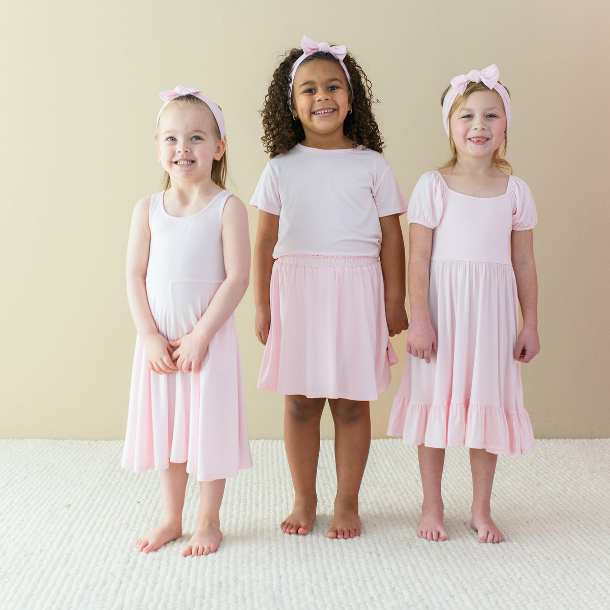 Kyte Baby Puff Sleeve Twirl Dress in Sakura