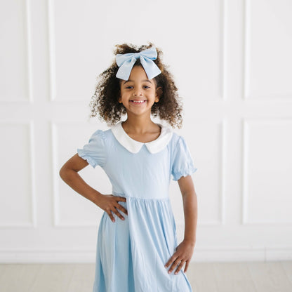 Kyte Baby Peter Pan Collar Dress in Breeze