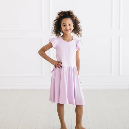 Kyte Baby Pocket Dress in Thistle