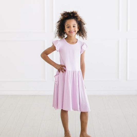 Kyte Baby Pocket Dress in Thistle