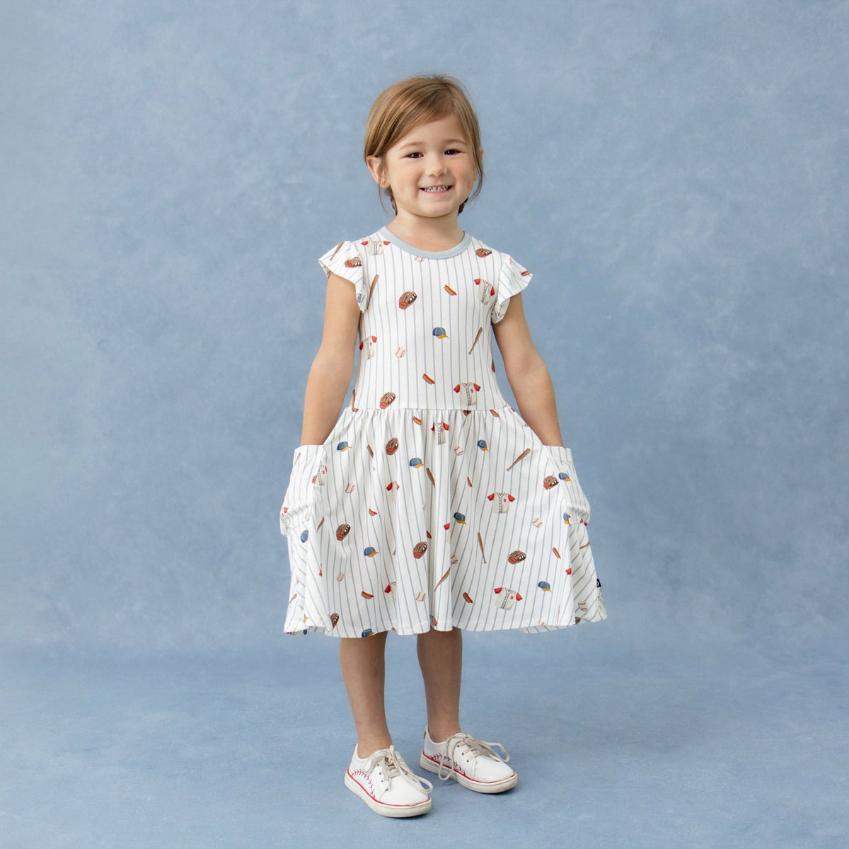Kyte Baby Pocket Dress in Home Run