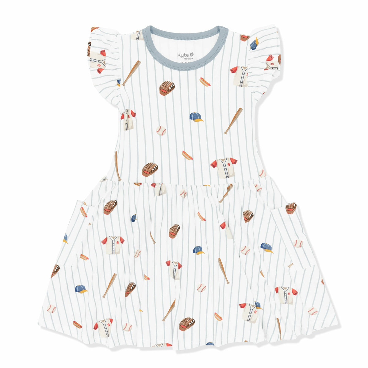 Kyte Baby Pocket Dress in Home Run
