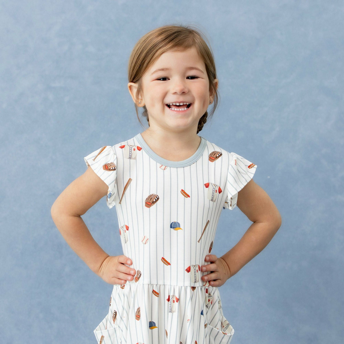 Kyte Baby Pocket Dress in Home Run