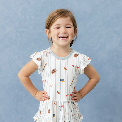 Kyte Baby Pocket Dress in Home Run