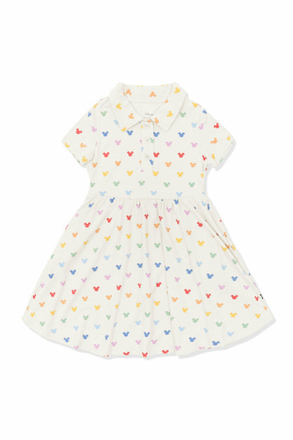Kyte Baby Polo Dress in Pastel Mickey Mouse