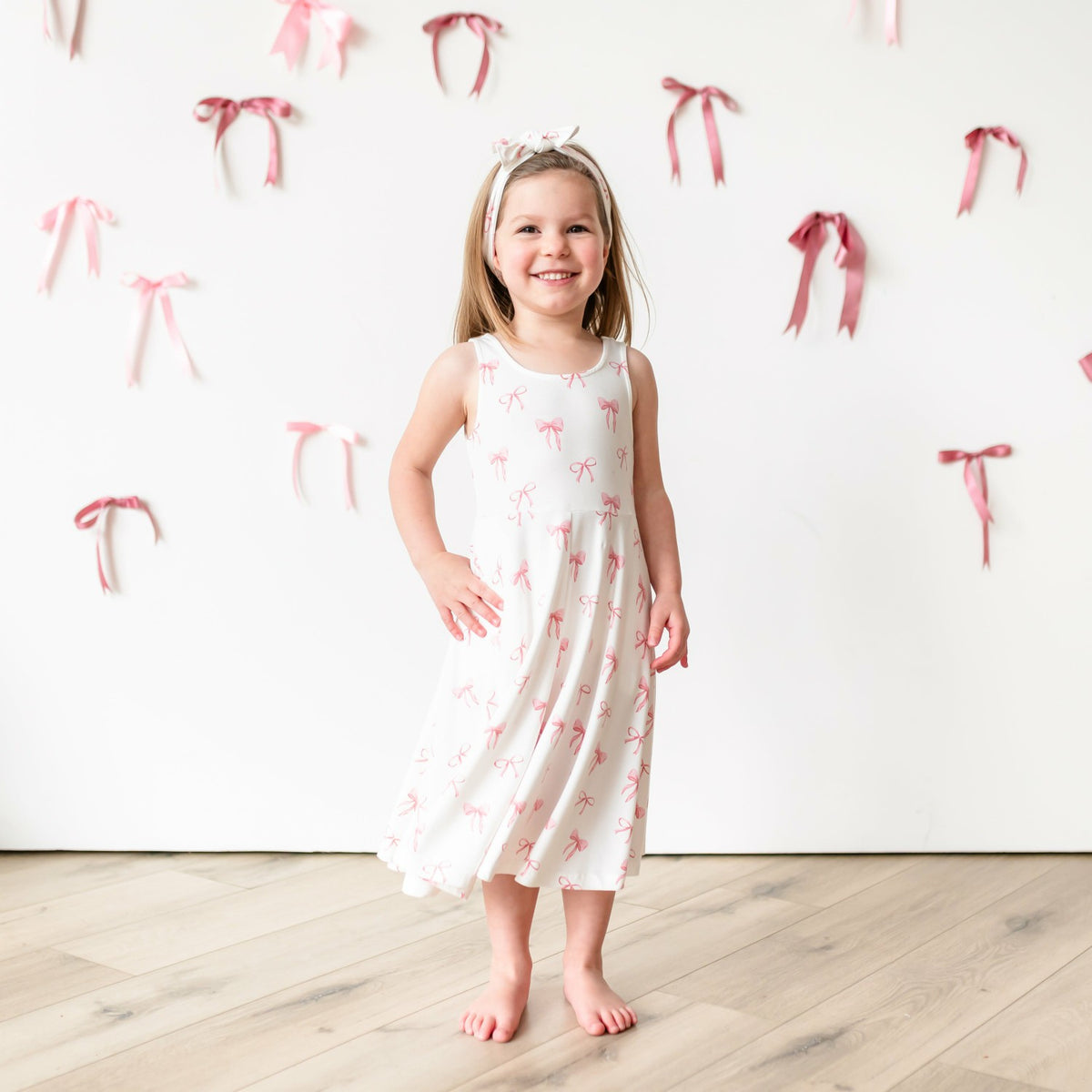 Kyte Baby Tank Twirl Dress in Bow