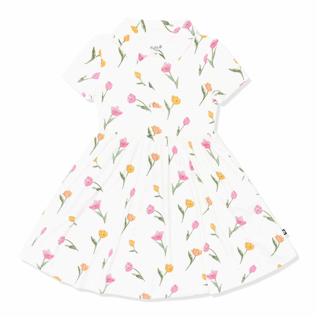 Kyte Baby Polo Dress in Tulip
