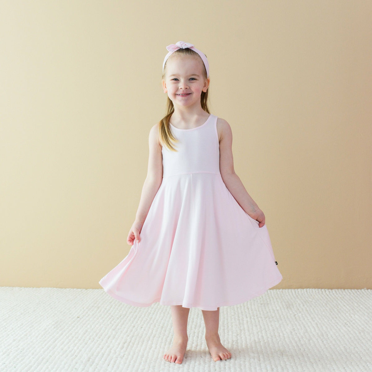 Kyte Baby Tank Twirl Dress in Sakura