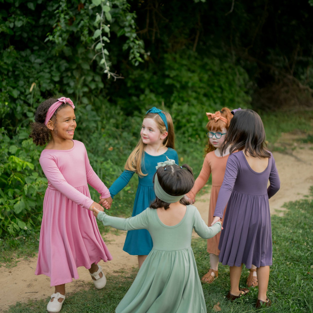 Kyte Baby Long Sleeve Twirl Dress in Apple Blossom