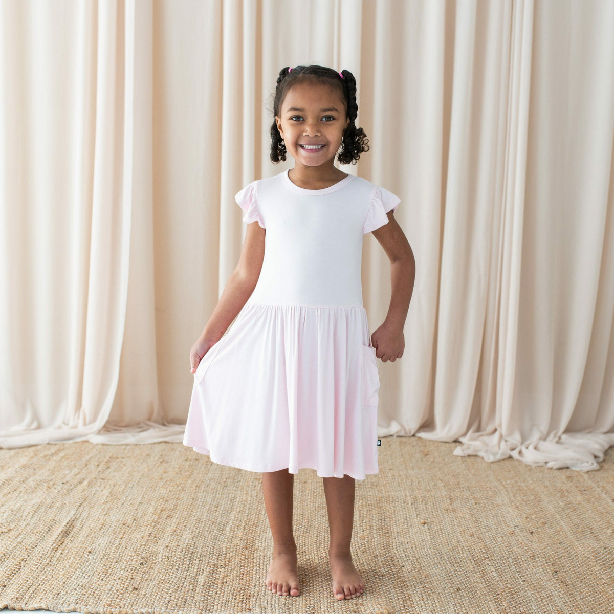 Kyte Baby Pocket Dress in Sakura