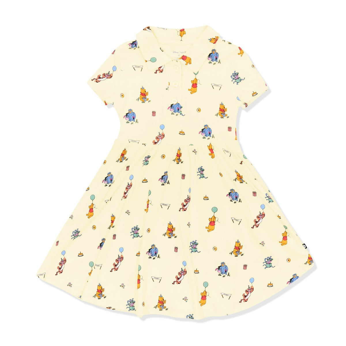 Kyte Baby Polo Dress in Winnie the Pooh Celebration