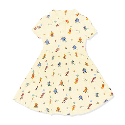 Kyte Baby Polo Dress in Winnie the Pooh Celebration