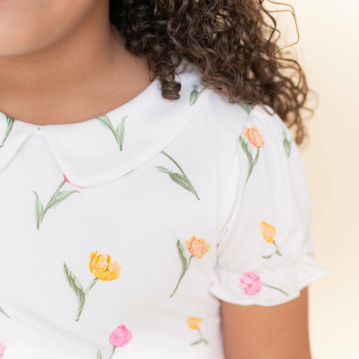 Kyte Baby Peter Pan Collar Dress in Tulip