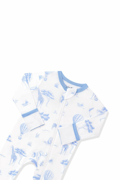 Kyte Baby Zippered Romper in Toile Safari