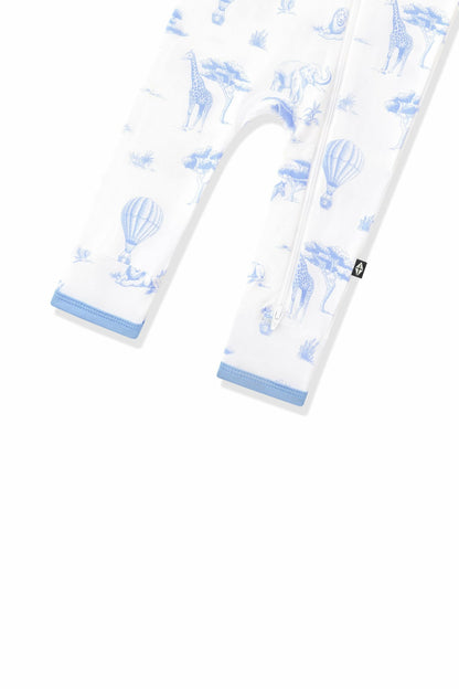 Kyte Baby Zippered Romper in Toile Safari