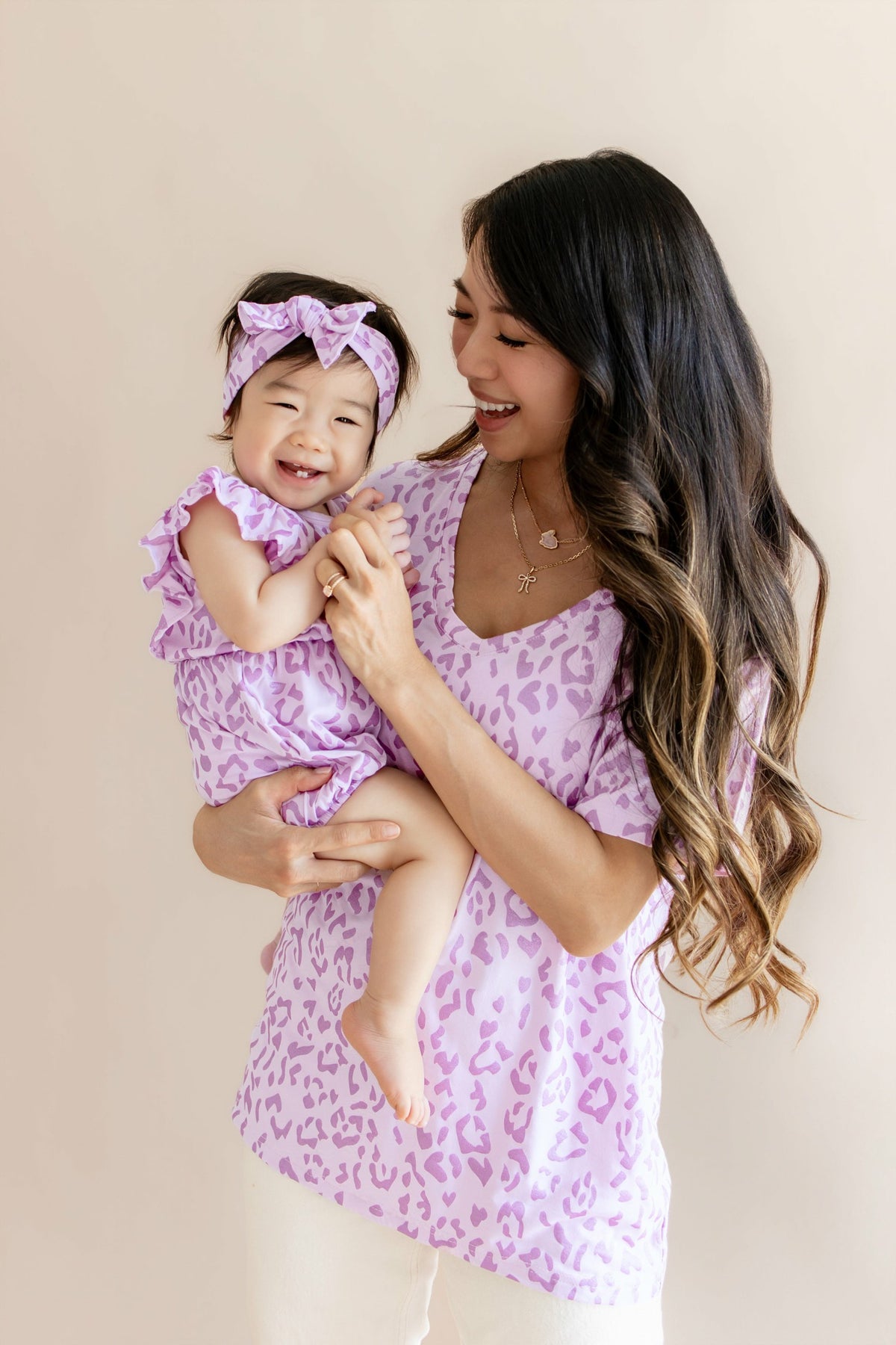 Kyte Baby Bubble Romper in Thistle Leopard