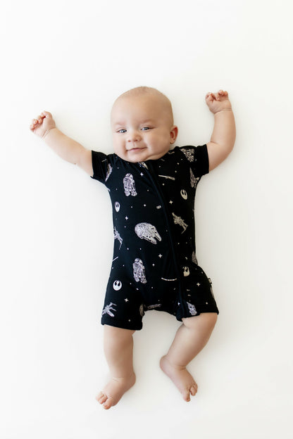 Kyte Baby Zipper Shortall Romper in STAR WARS™