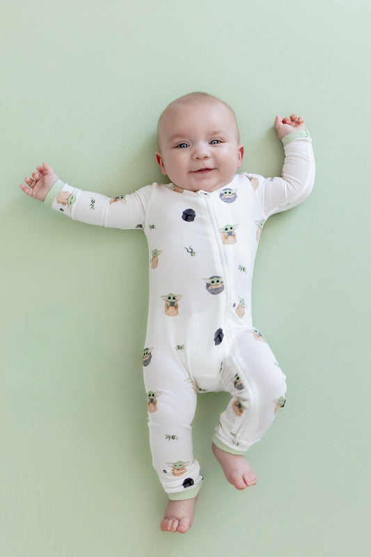 Kyte Baby Zippered Romper in Grogu™