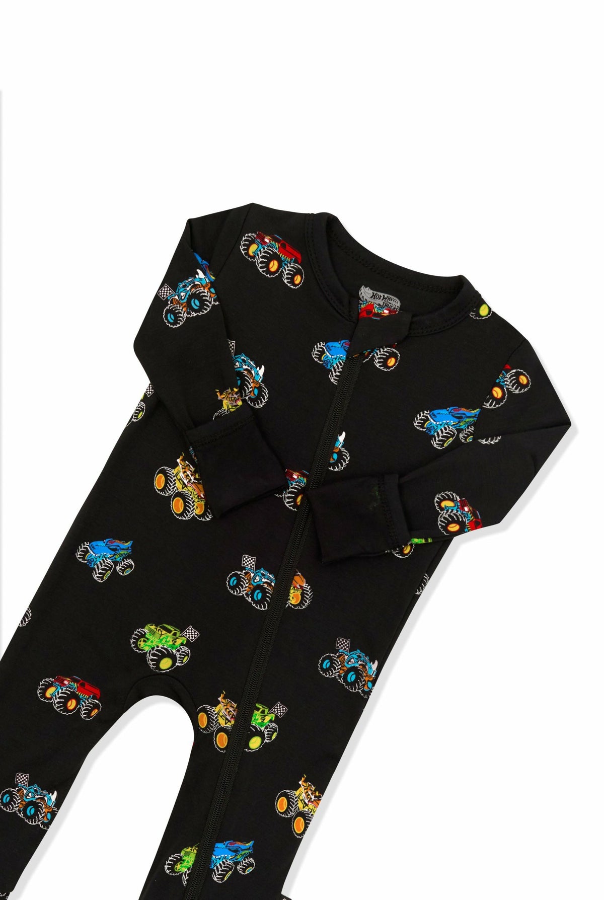 Kyte Baby Zippered Romper in Monster Truck