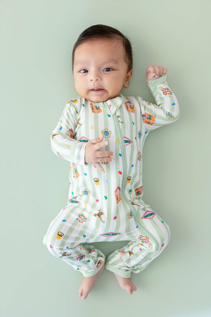 Kyte Baby Zippered Romper in Honeydukes