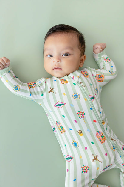 Kyte Baby Zippered Romper in Honeydukes